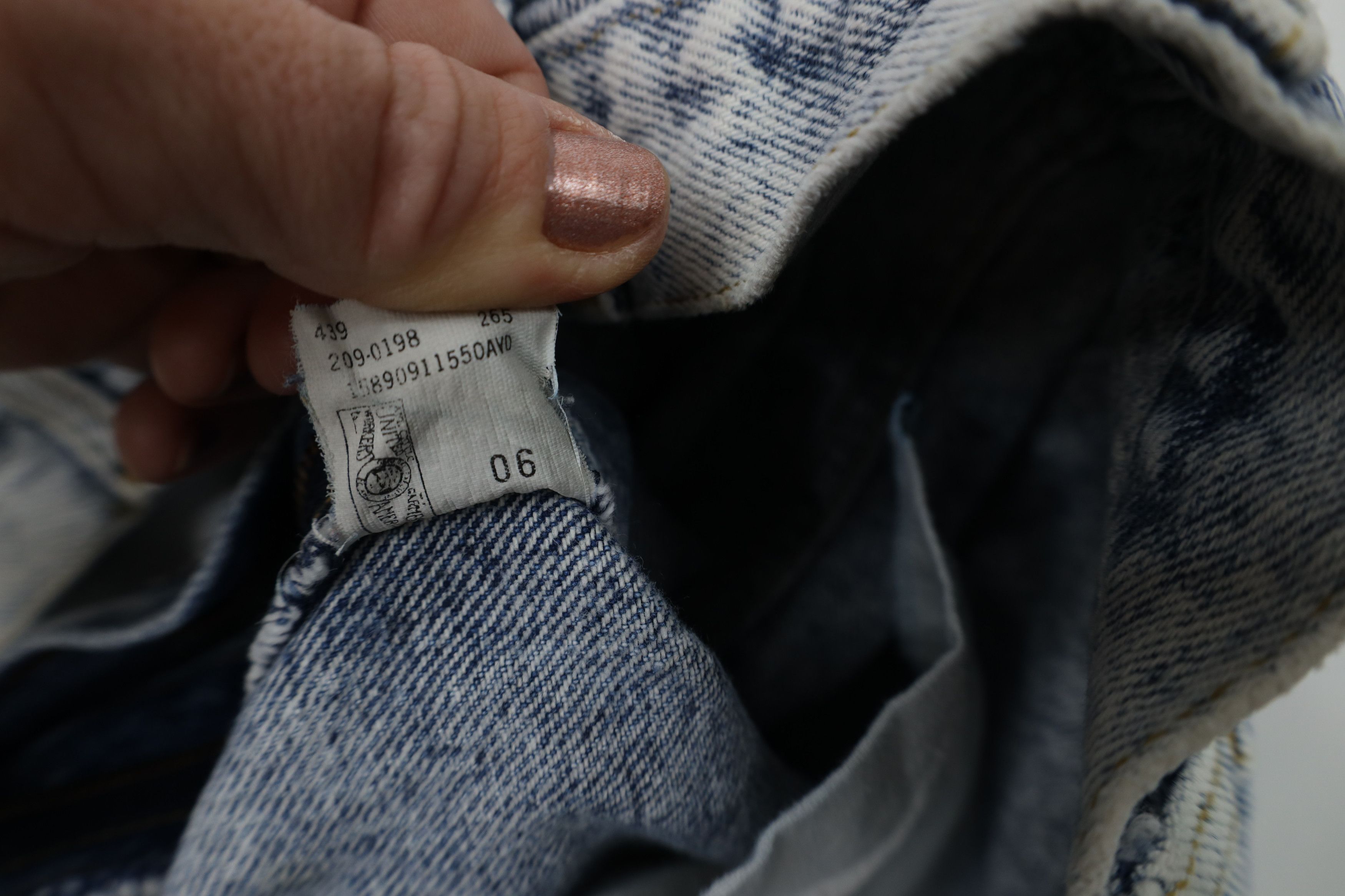 Lee Vintage 80s 90s Lee Acid Wash Straight Leg Jeans Blue USA Size US 33 - 10 Thumbnail