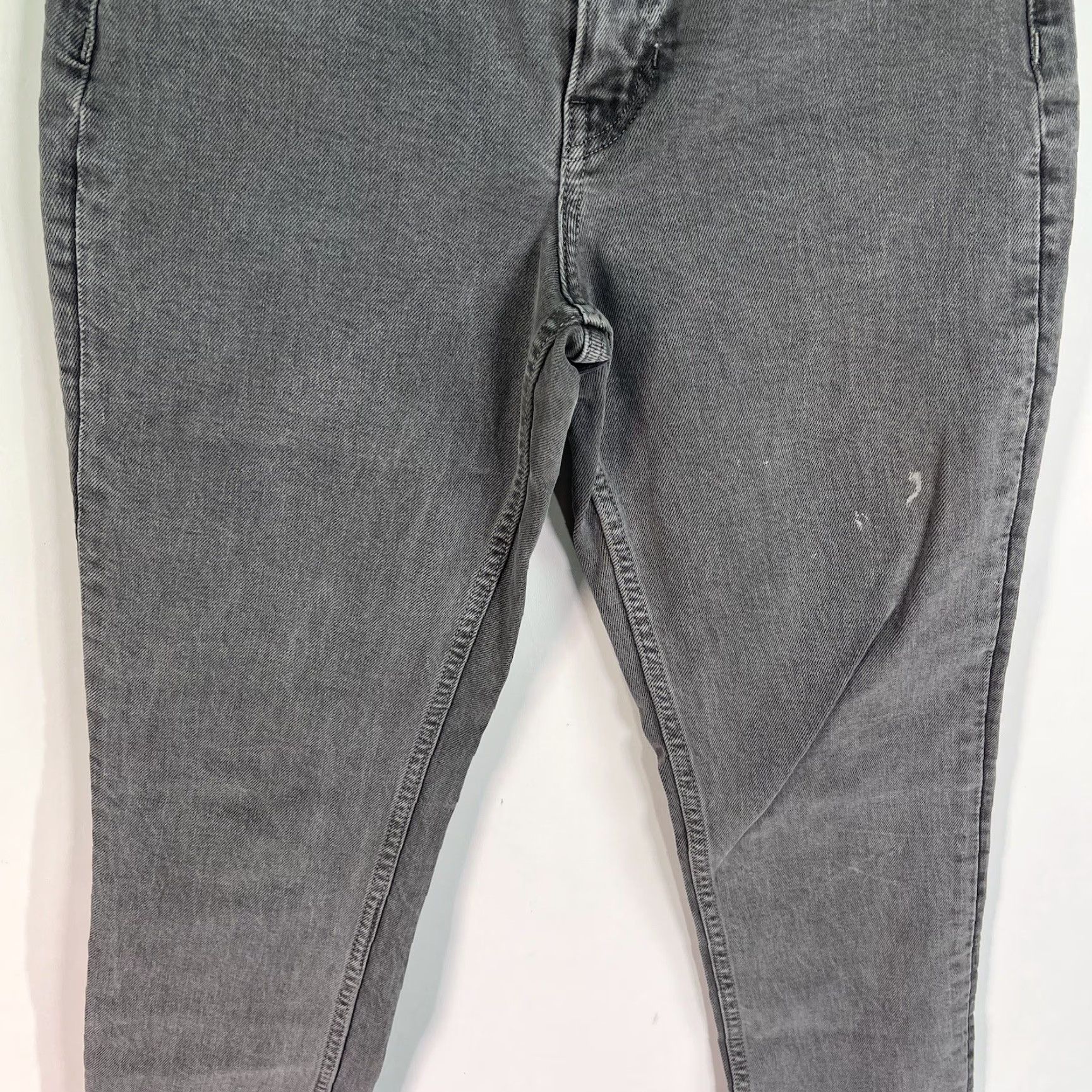 Banana Republic VINTAGE Banana Republic High Waist Stretch Ruff Hem Denim Jeans Womens SZ26 Black 24X26 Size 26" / US 2 / IT 38 - 3 Thumbnail