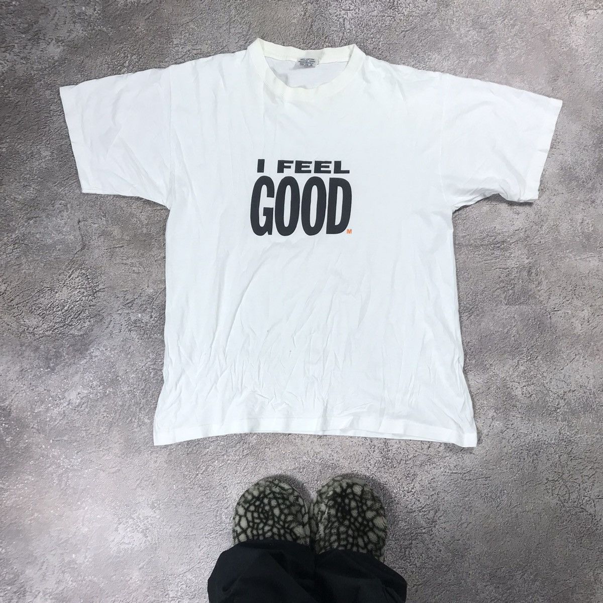 Vintage Vintage Y2K Graphic Tee I Feel Good Funny Print Streetwear L Size US L / EU 52-54 / 3 - 1 Thumbnail