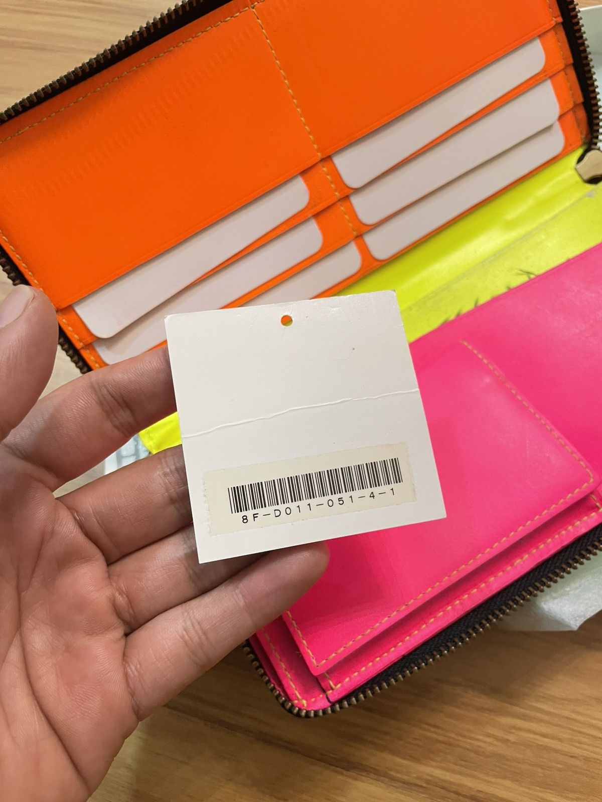 Comme des Garcons SS16 Comme des Garçons ‘Super Fluo’ Leather Long Wallet Size ONE SIZE - 15 Thumbnail