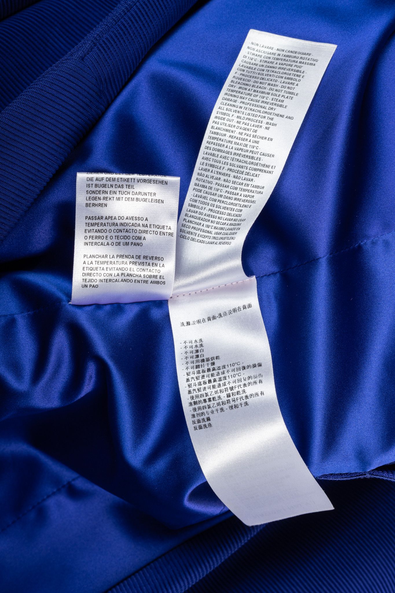 Giorgio Armani Giorgio Armani Cobalt-Blue Ribbed-Knit Blazer Size S / US 4 / IT 40 - 10 Thumbnail