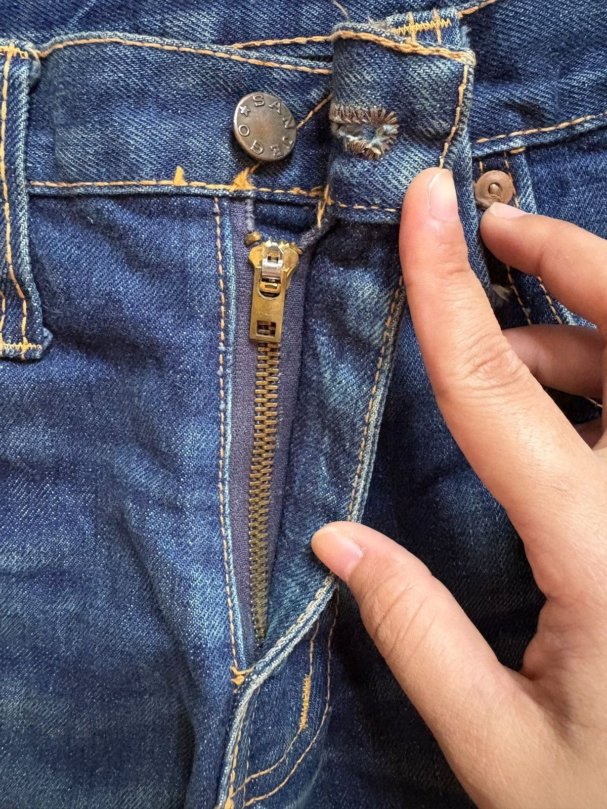 Japanese Brand Vintage Japanese Brand Mud Wash Bootcut Flare Jeans Size 29" - 3 Thumbnail