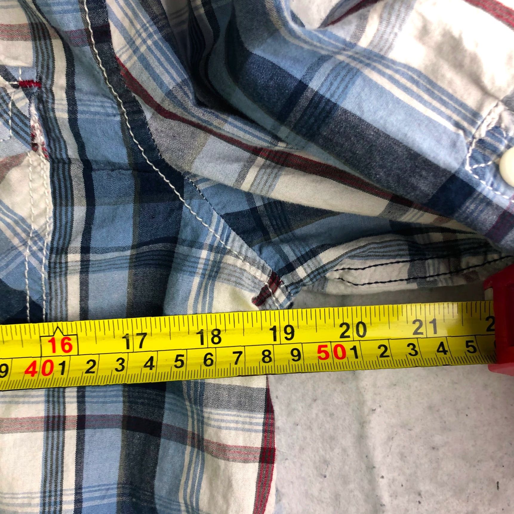 Buffalo David Bitton Buffalo David Bitton Shirt Mens Medium Blue Plaid Long Sleeve Button-Up Collared Spread Collar with Pockets - Cotton Size US M / EU 48-50 / 2 - 4 Thumbnail