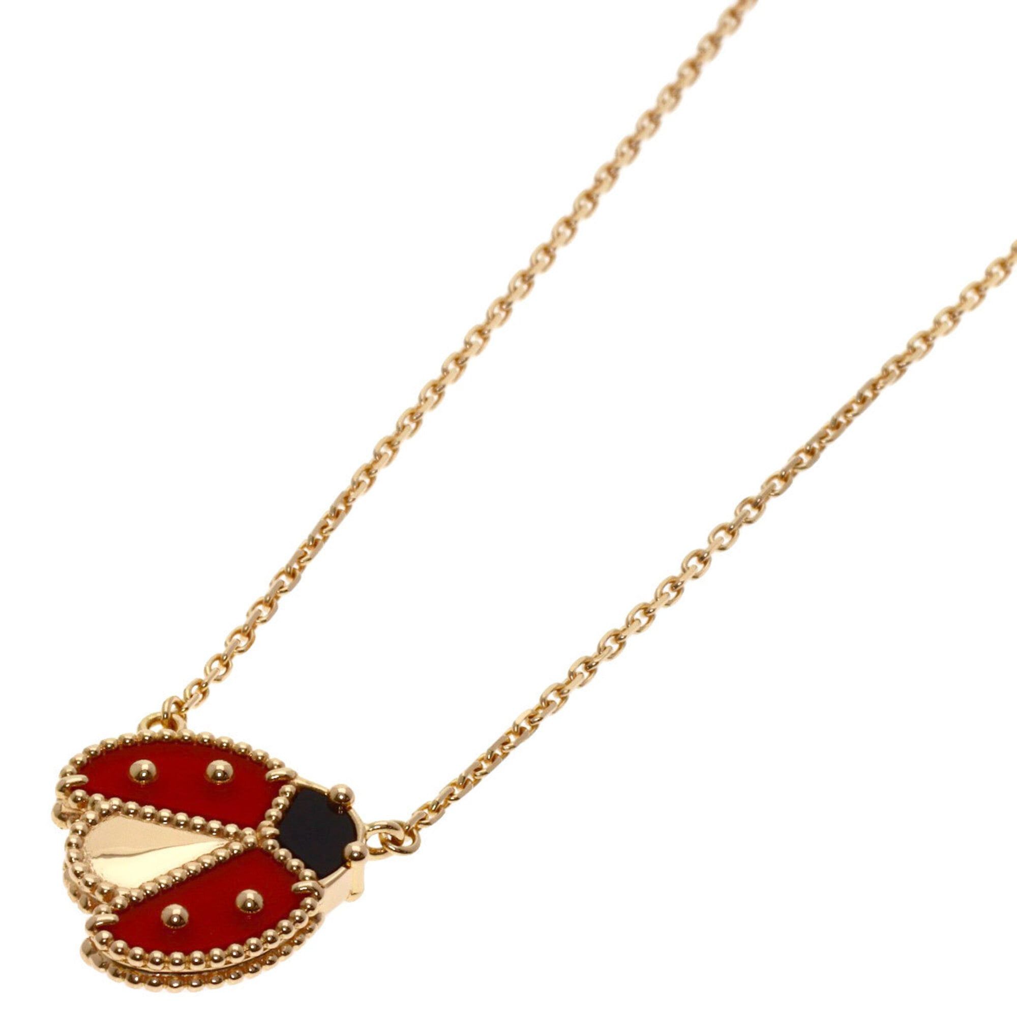 Van Cleef & Arpels Van Cleef & Arpels Lucky Spring Open Wing Ladybug Necklace, 18K Pink Gold, Women's. Size ONE SIZE - 1 Thumbnail