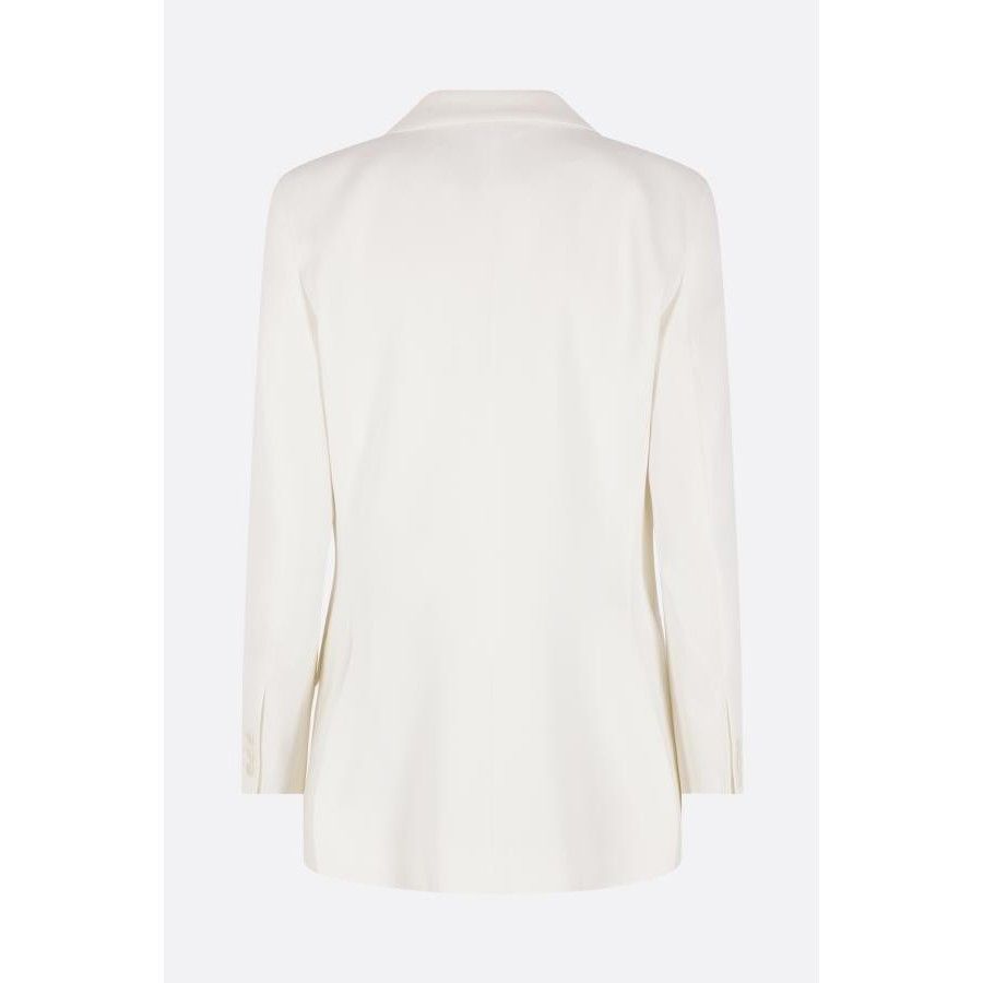 Ermanno Scervino ERMANNO SCERVINO Cady White Double-Breasted Jacket New & Aut Size S / US 4 / IT 40 - 2 Thumbnail