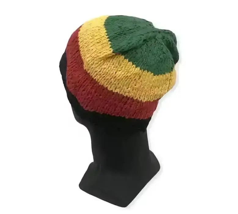 Japanese Brand × Kapital × Vintage Japanese Brand Bob Marley Design Stripe Beanie Hat Size ONE SIZE - 3 Thumbnail