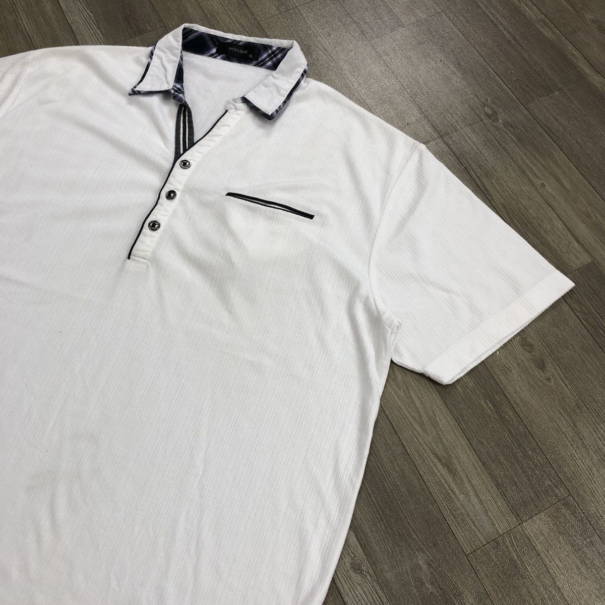 Japanese Brand 2000s Notabene Double Layers Button Tee Size US XXL / EU 58 / 5 - 4 Thumbnail