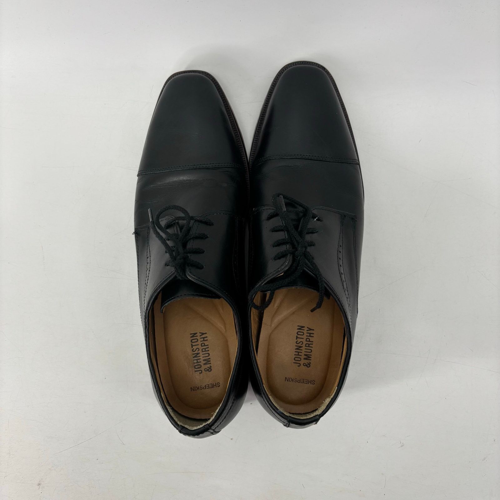 Johnston & Murphy Johnston & Murphy Men’s Oxford Sz 8.5 Cap-Toe Lace Up Dress Size US 8.5 / EU 41-42 - 6 Thumbnail