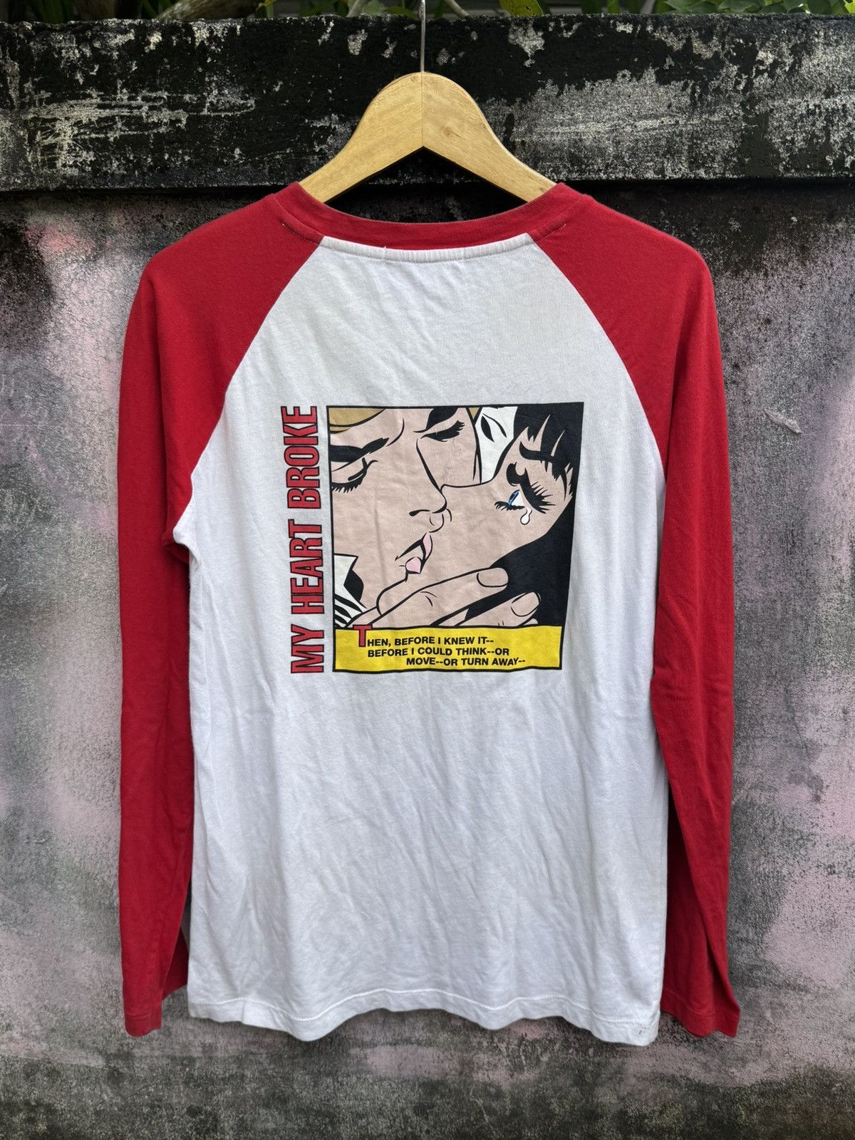 Hysteric Glamour × Japanese Brand × Marvel Comics ❤️‍🔥RARE❤️‍🔥 SJYP X Marvet My Heart Broke Long Sleeve Size US M / EU 48-50 / 2 - 1 Thumbnail