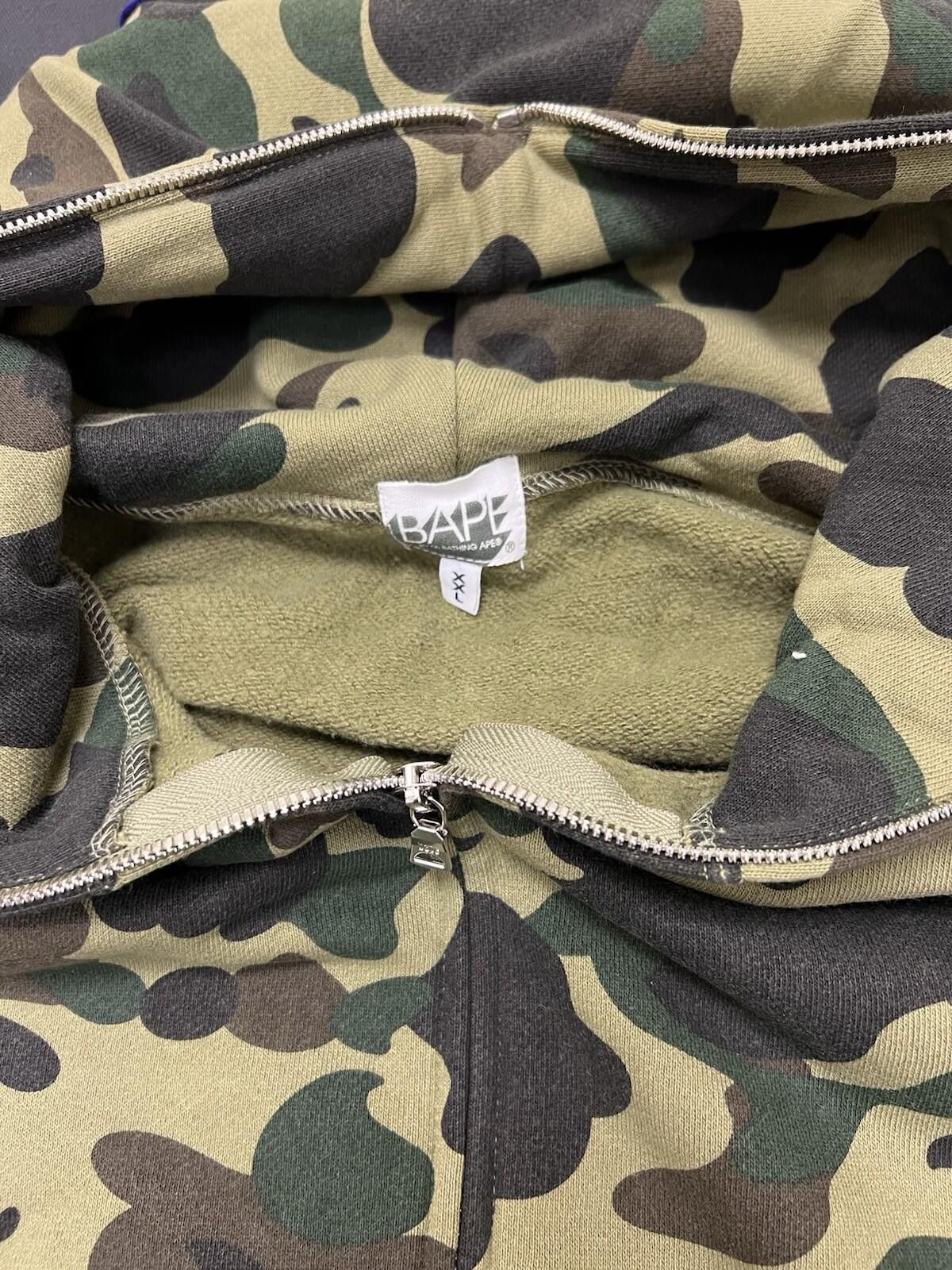 Bape BAPE by A Bathing Ape ABC Camo Green Shark Full Zip Hoodie Size US XXL / EU 58 / 5 - 7 Thumbnail
