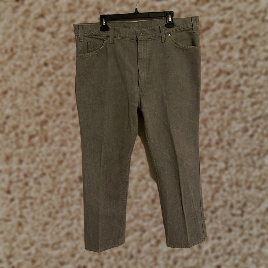Levi's VINTAGE 80s Levi's Jeans Gray Mens 40x30 USA Leather Tab Size US 40 / EU 56 - 1 Thumbnail