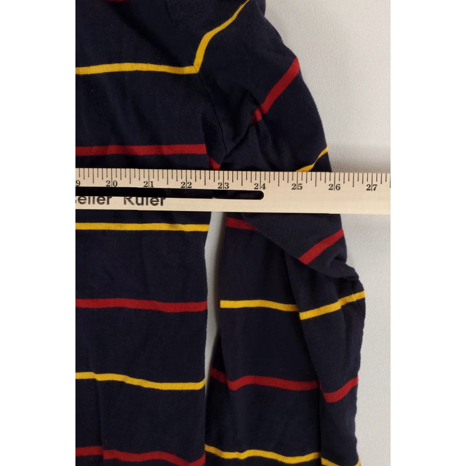Polo Ralph Lauren Polo Ralph Lauren Hoodie Mens XL Lightweight Navy Blue Striped Red Yellow Pullover Blue Polo Ralph Lauren Hoodie XL Mens Size US XL / EU 56 / 4 - 5 Thumbnail