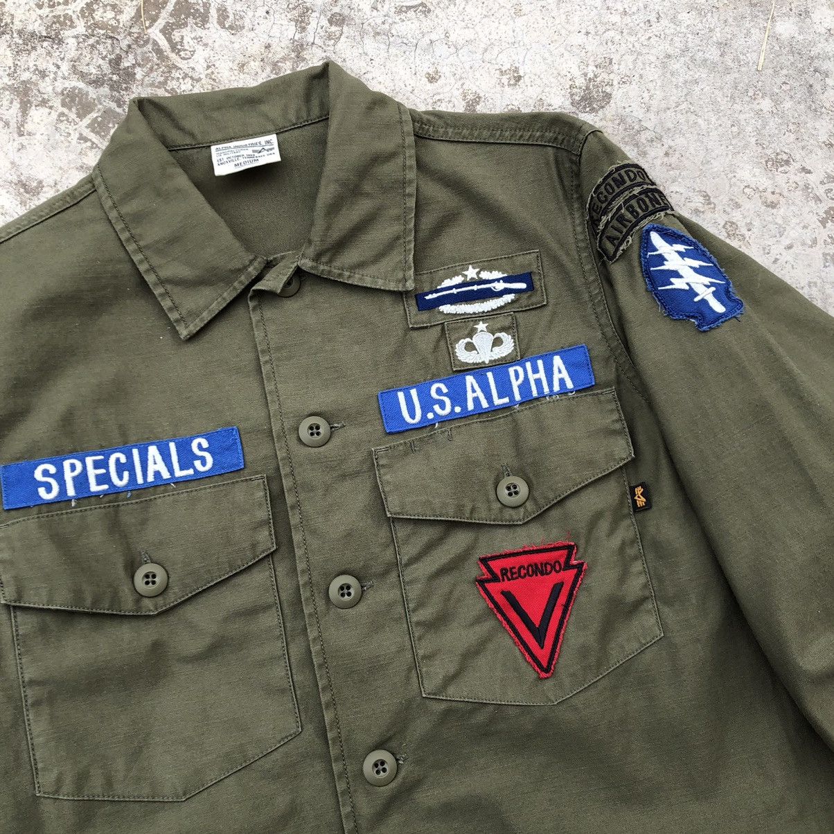 Alpha Industries ALPHA INDUSTRIES Rare Patches Design Button Jacket Size US M / EU 48-50 / 2 - 4 Thumbnail