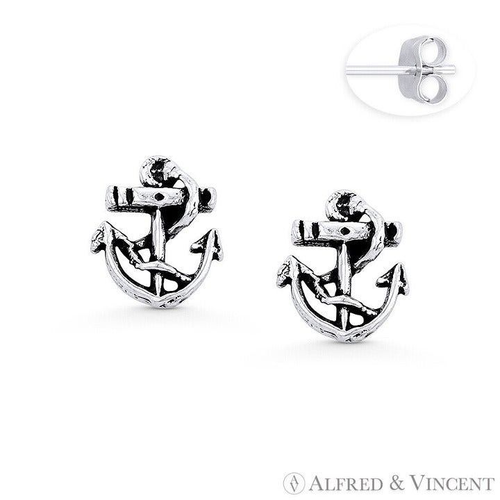 Other Ship Anchor & Rope Nautical Charm Stud Earrings Size ONE SIZE - 1 Preview