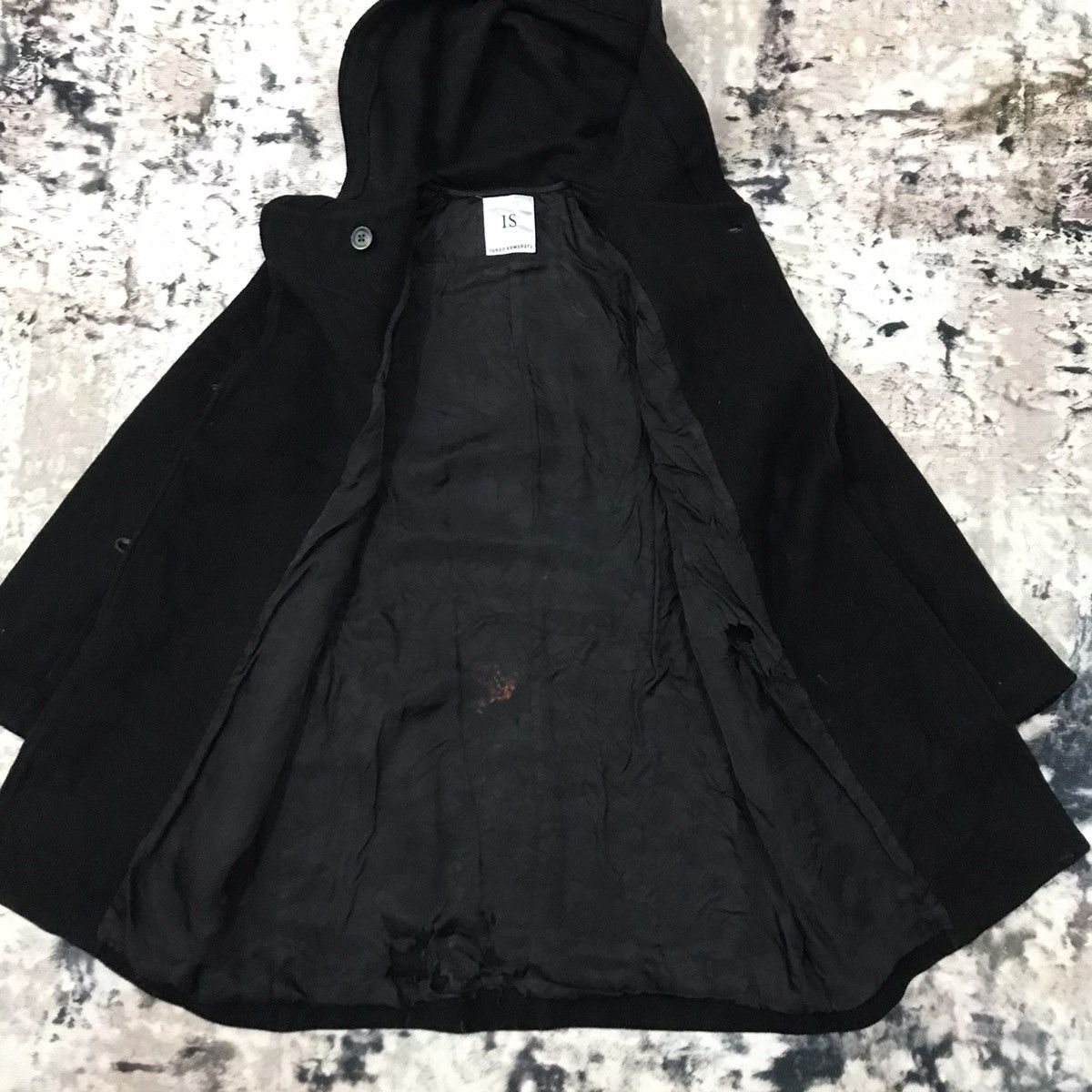 Issey Miyake Vintage IS Sunao Kuwahara 2000 a/w Hooded Duffle Coat Wool Size S / US 4 / IT 40 - 5 Thumbnail