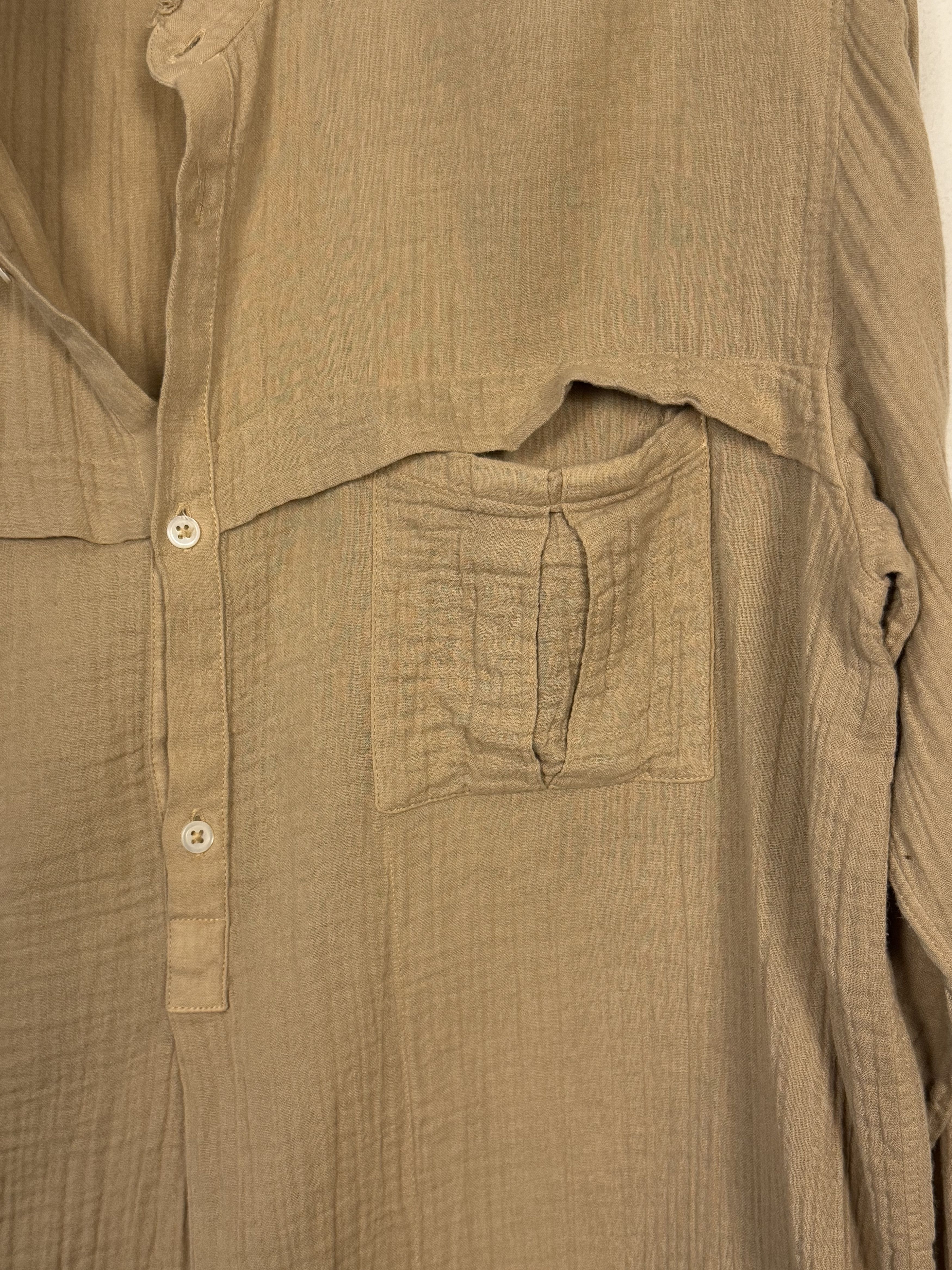 Balmain Archival Crinkled Cotton Safari Tunic Size US M / EU 48-50 / 2 - 4 Thumbnail