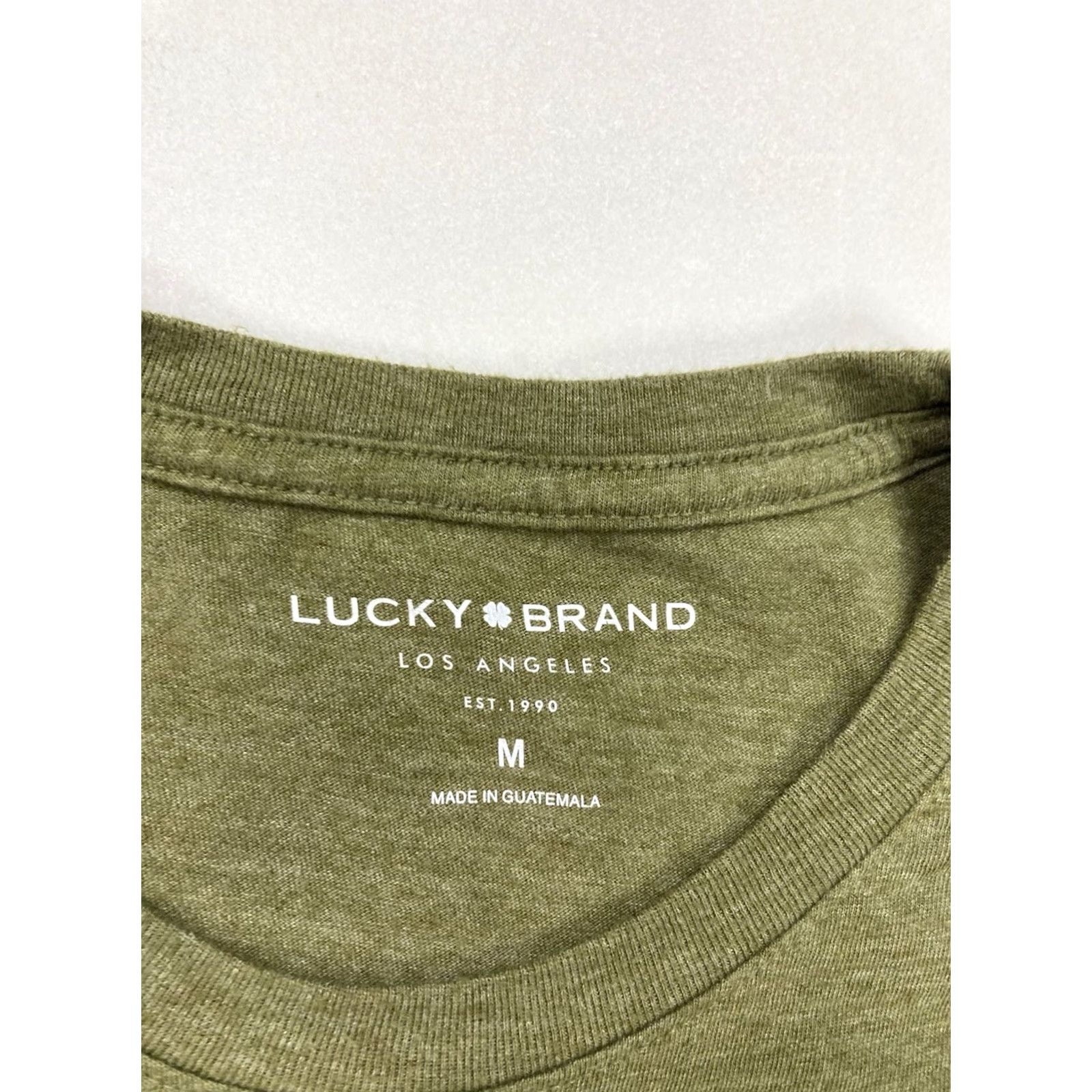 Lucky Brand Lucky Brand Motorcycle Logo Graphic T-shirt Men Medium Green Short Sleeve Size US M / EU 48-50 / 2 - 4 Thumbnail