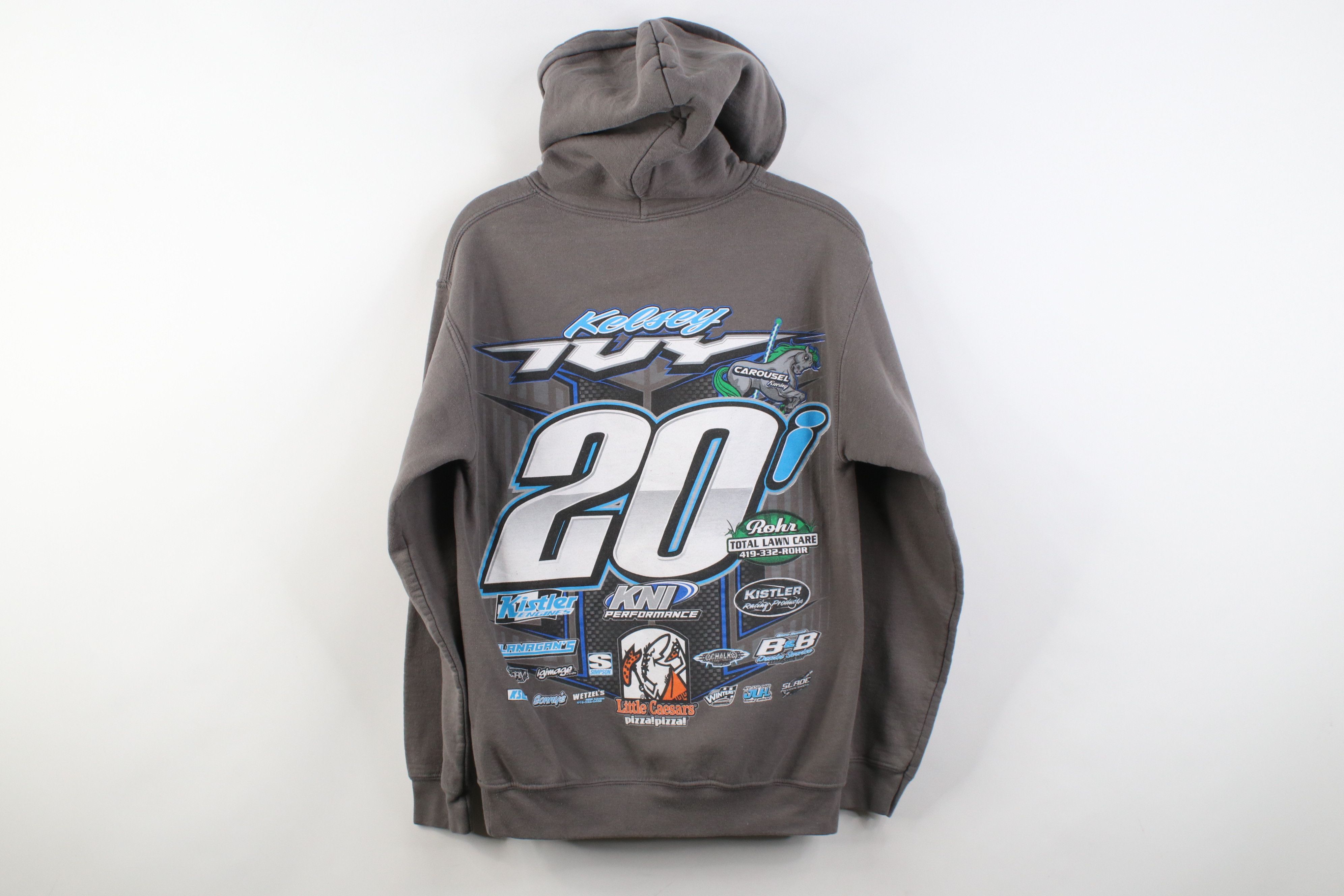 Vintage Y2K Streetwear Kelsey Ivy Racing Hoodie Sweatshirt Gray Size US S / EU 44-46 / 1 - 13 Thumbnail