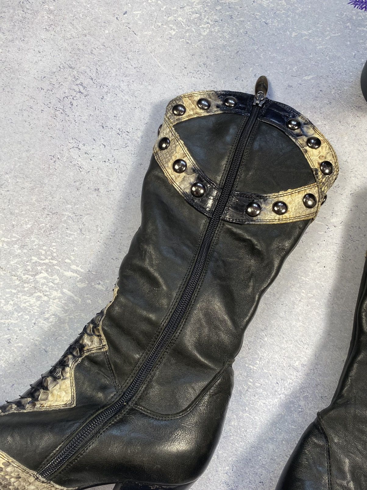Leather Cowboy Loriblu Women Leather Boots in Cowboys Style Size 39 Size US 9 / IT 39 - 4 Thumbnail