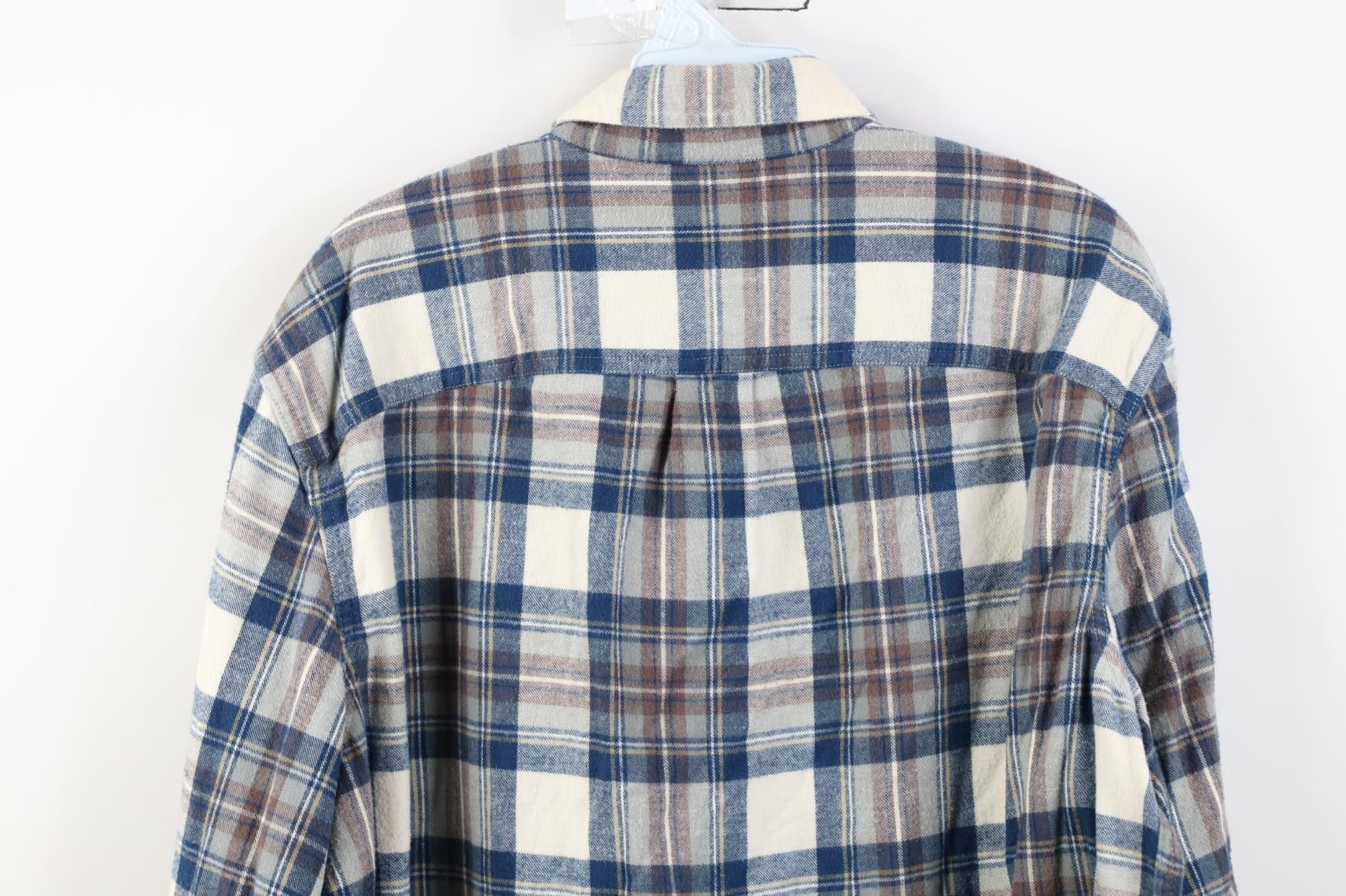 L.L. Bean Vintage LL Bean Fitted Flannel Collared Button Down Shirt Size US L / EU 52-54 / 3 - 10 Thumbnail