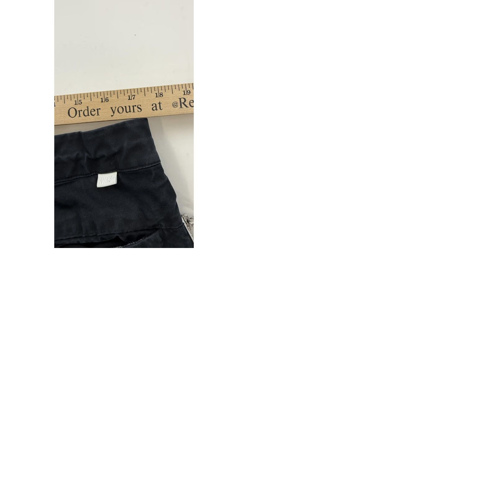 Nike Nike Pants Mens 36 Chino Relaxed Fit Drawstring Pocket Zip Black Twill 61% Cotton 39% Polyester Nike Swoosh Logo Casual Athletic Size US 36 / EU 52 - 9 Thumbnail