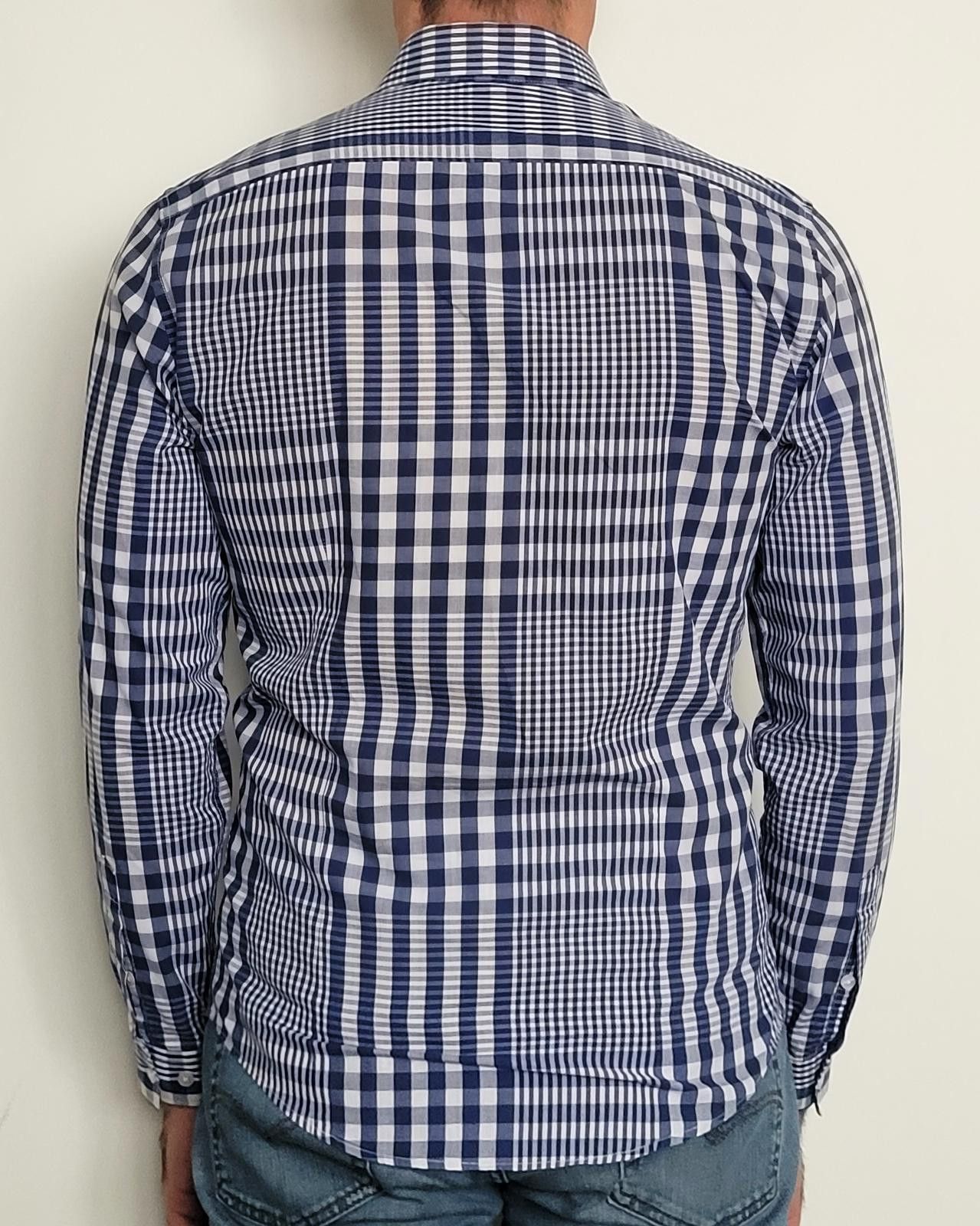 H&M H&M Men’s Small Slim Fit Long Sleeve Blue Plaid Button Down Size US S / EU 44-46 / 1 - 2 Thumbnail