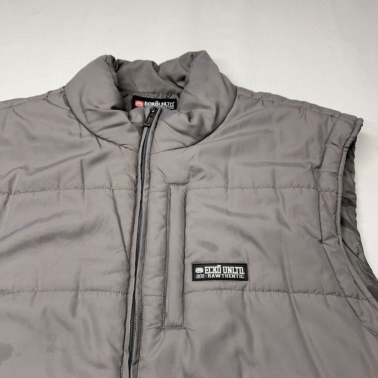 Ecko Unltd. × Vintage Ecko Unltd Vest Puffer Full Zip Padded Pocket Logo Y2K Size US XXL / EU 58 / 5 - 2 Thumbnail