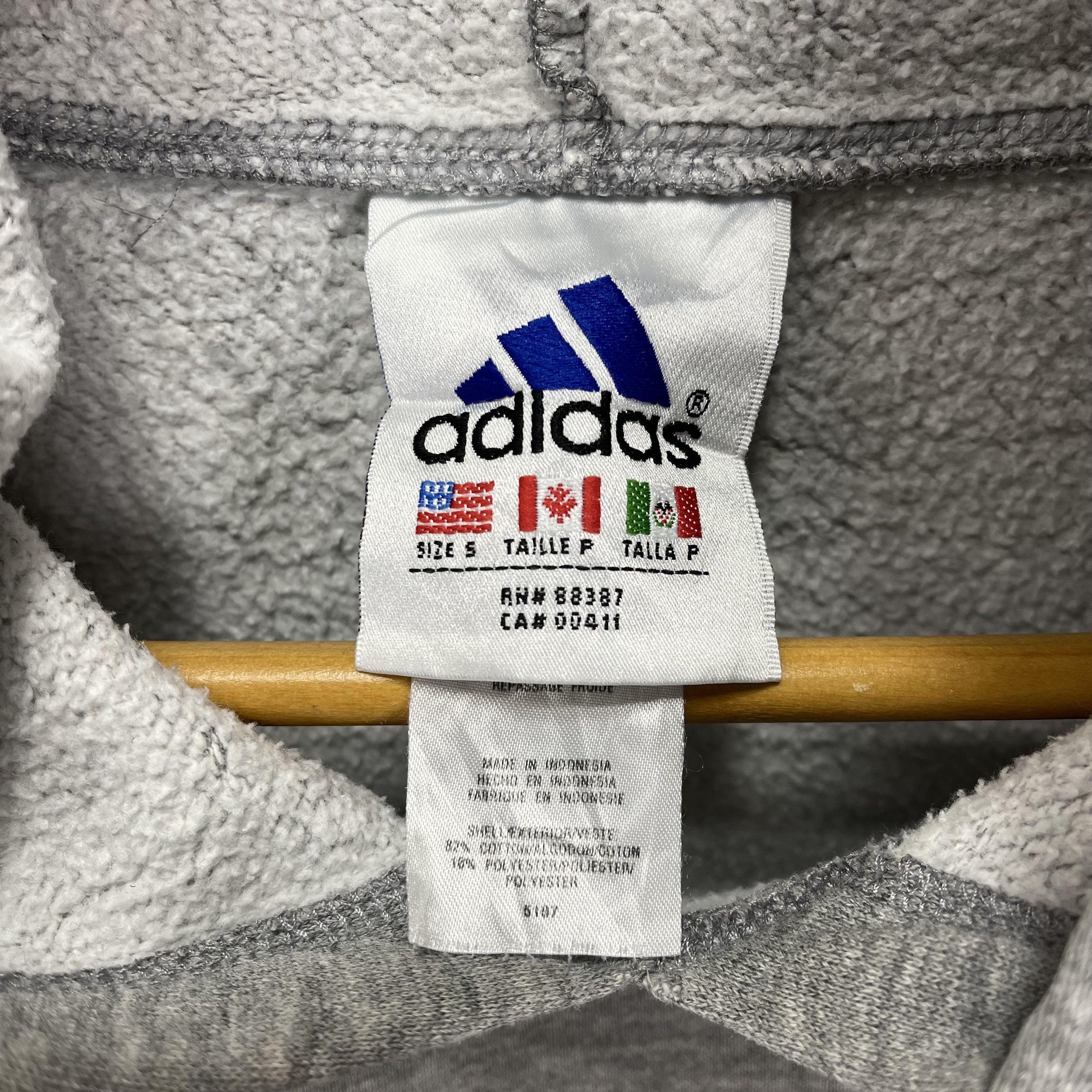 Adidas 90s Vintage ADIDAS TRIFOIL Hoodie Pullover #2515/L Size US S / EU 44-46 / 1 - 12 Thumbnail