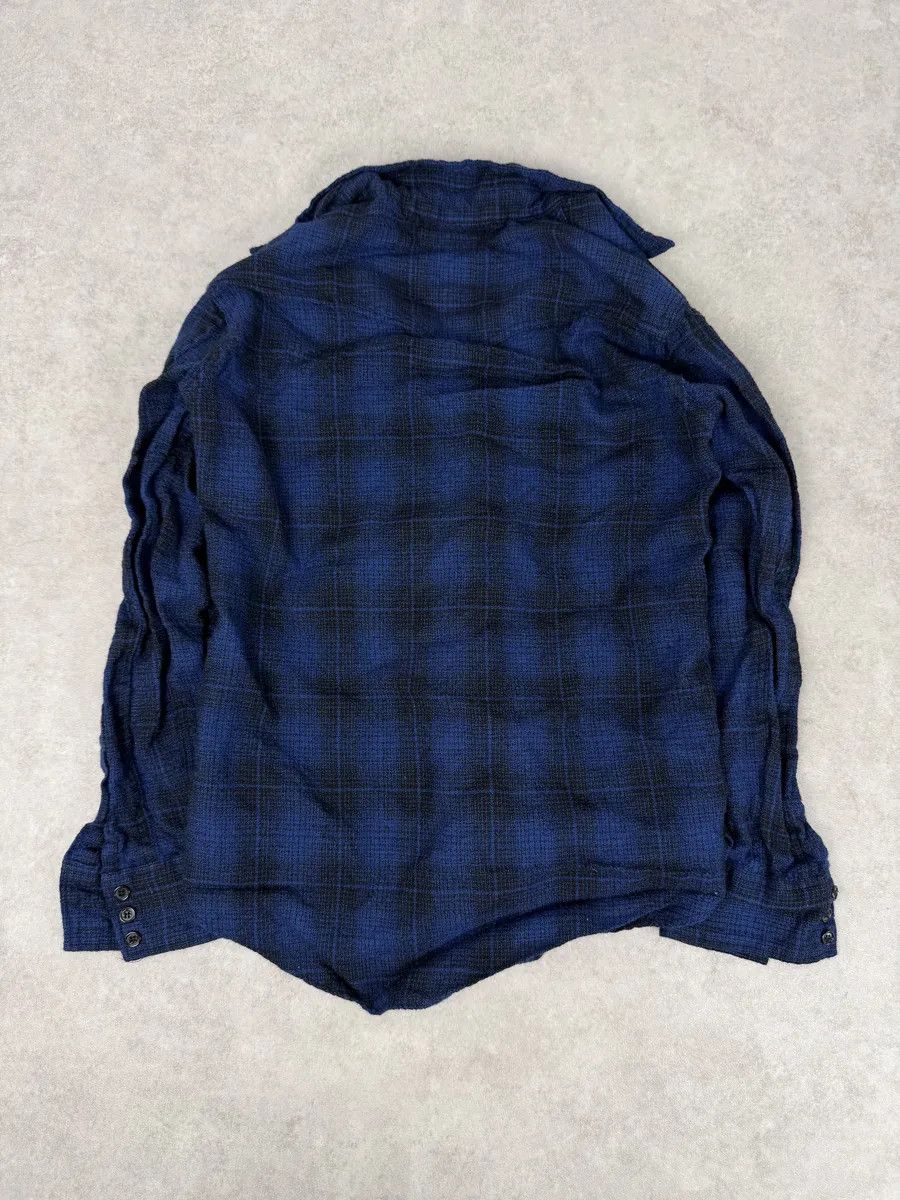 Saint Laurent Paris SS2016 Saint Laurent Blue & Black Checkered Shirt by Hedi Slimane Size XS / US 0-2 / IT 36-38 - 4 Thumbnail