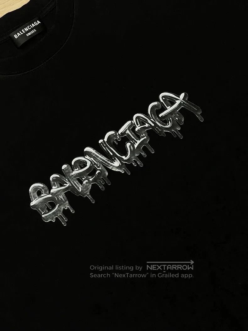 Balenciaga Balenciaga Jelly Graffiti Short Sleeve Tee. Size US L / EU 52-54 / 3 - 2 Thumbnail
