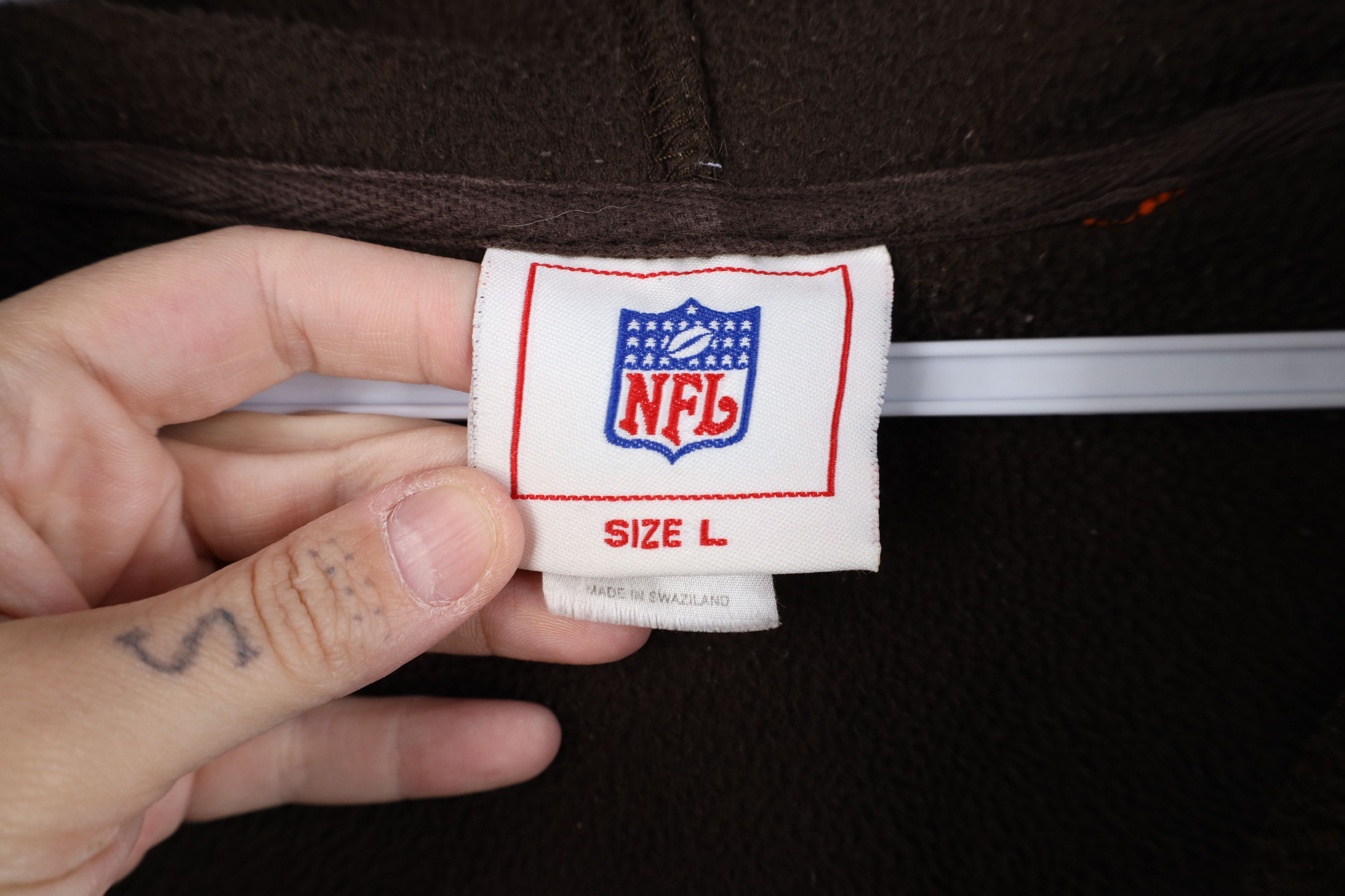 Vintage Vintage Spell Out Cleveland Browns Football Fleece Hoodie Size US L / EU 52-54 / 3 - 4 Thumbnail