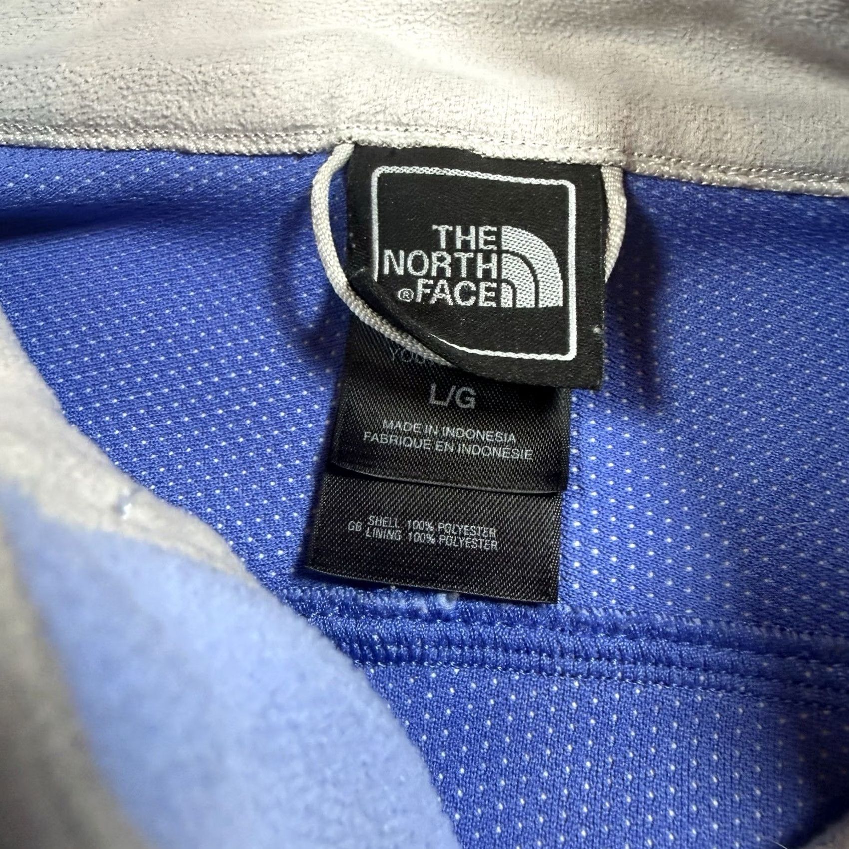 The North Face The North Face Jacket Women L Blue Full Zip Windwall Lined Fleece Polyester Regular Size L / US 10 / IT 46 - 6 Thumbnail