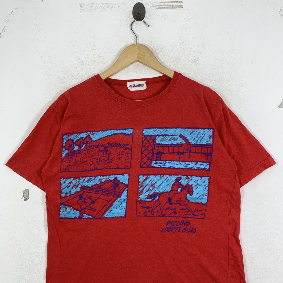 Vintage Vintage 1982 PACCINO SPORTS CLUB Japanese Brand Tshirt Size US M / EU 48-50 / 2 - 3 Thumbnail