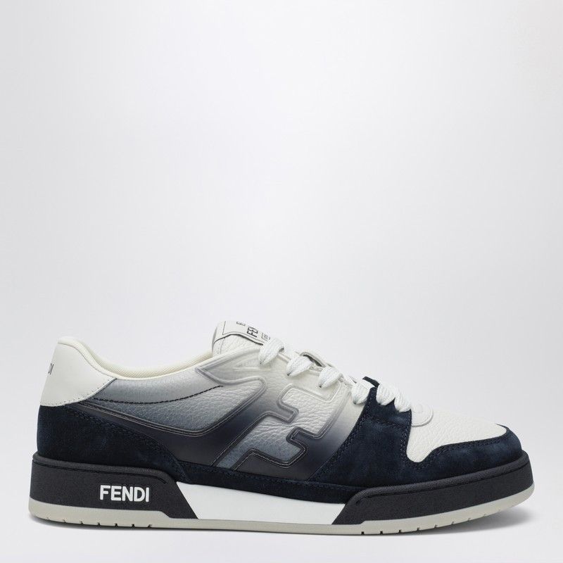 Fendi Fendi Fendi Match Sneaker In White Leather And Blue Suede Size US 10 / EU 43 - 1 Thumbnail