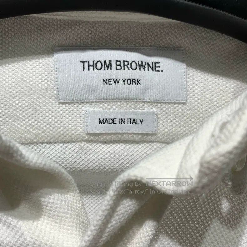 Thom Browne Thom Browne Waffle Double Sleeve Logo Shirt Size US M / EU 48-50 / 2 - 3 Thumbnail