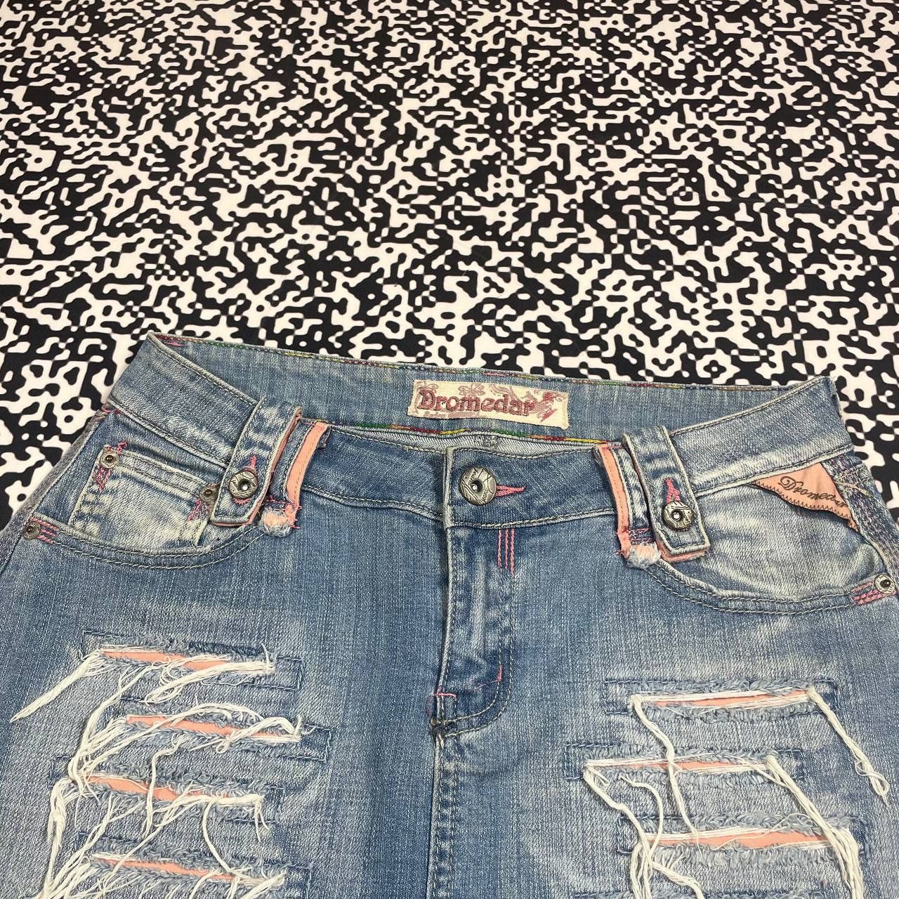 Japanese Brand Vintage Y2K Japanese Distressed Retro Style Mini Skirt Style Size 29" - 8 Thumbnail
