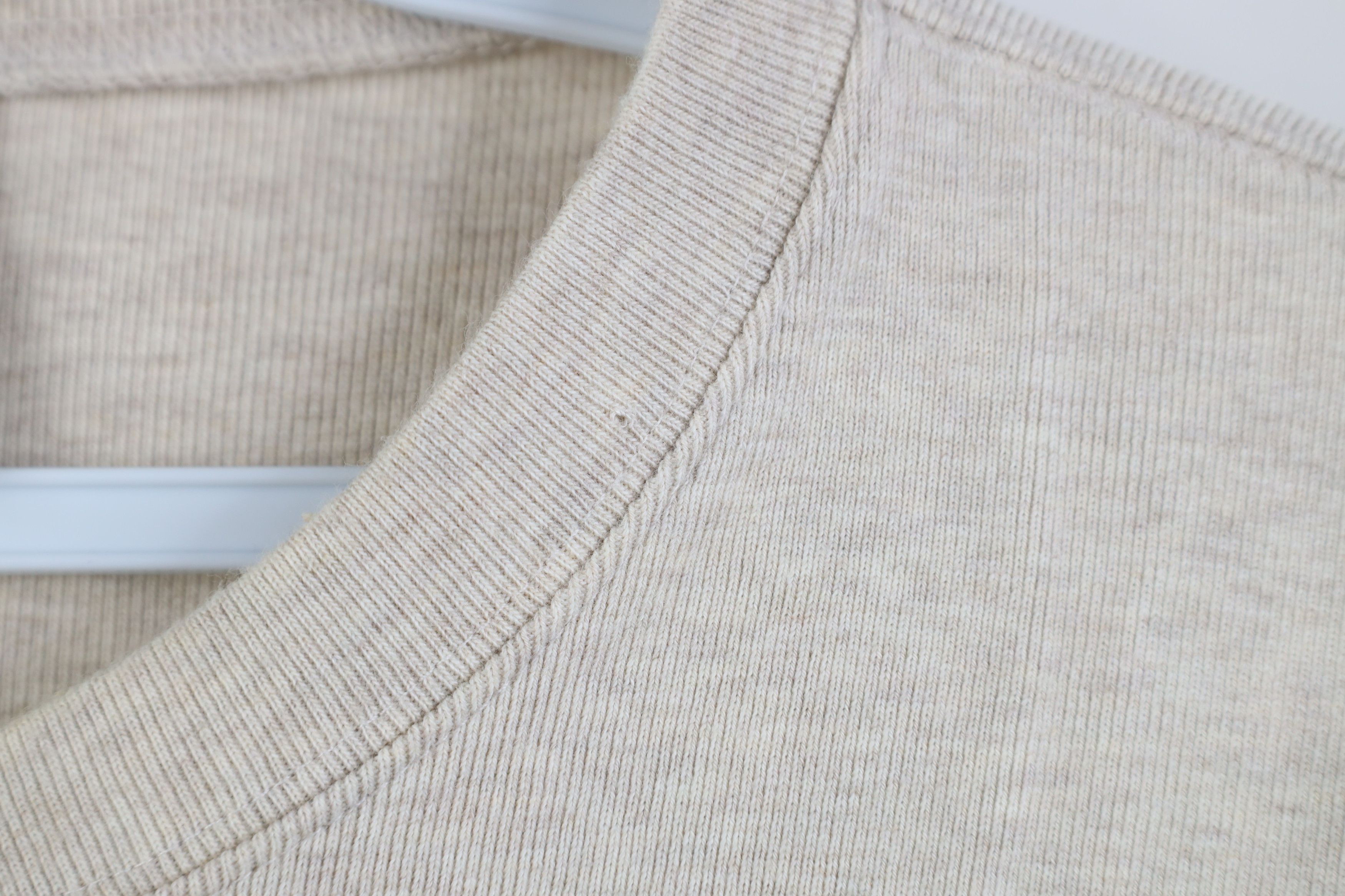 Gap Vintage 90s Gap Ribbed Knit Thermal Henley T-Shirt Beige Size US M / EU 48-50 / 2 - 7 Thumbnail