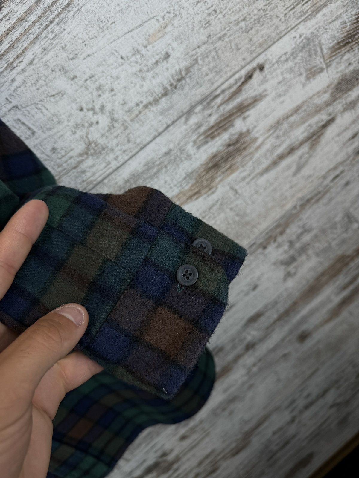 L.L. Bean × Vintage Mens Vintage L.L.Bean Overshirt flannel shirts button up Size US M / EU 48-50 / 2 - 11 Thumbnail