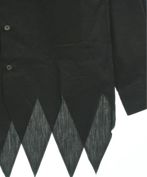 Comme des Garcons Homme Plus Shirt Uneven Hem Long Sleeve Button Up Plain Black Size US XS / EU 42 / 0 - 5 Thumbnail