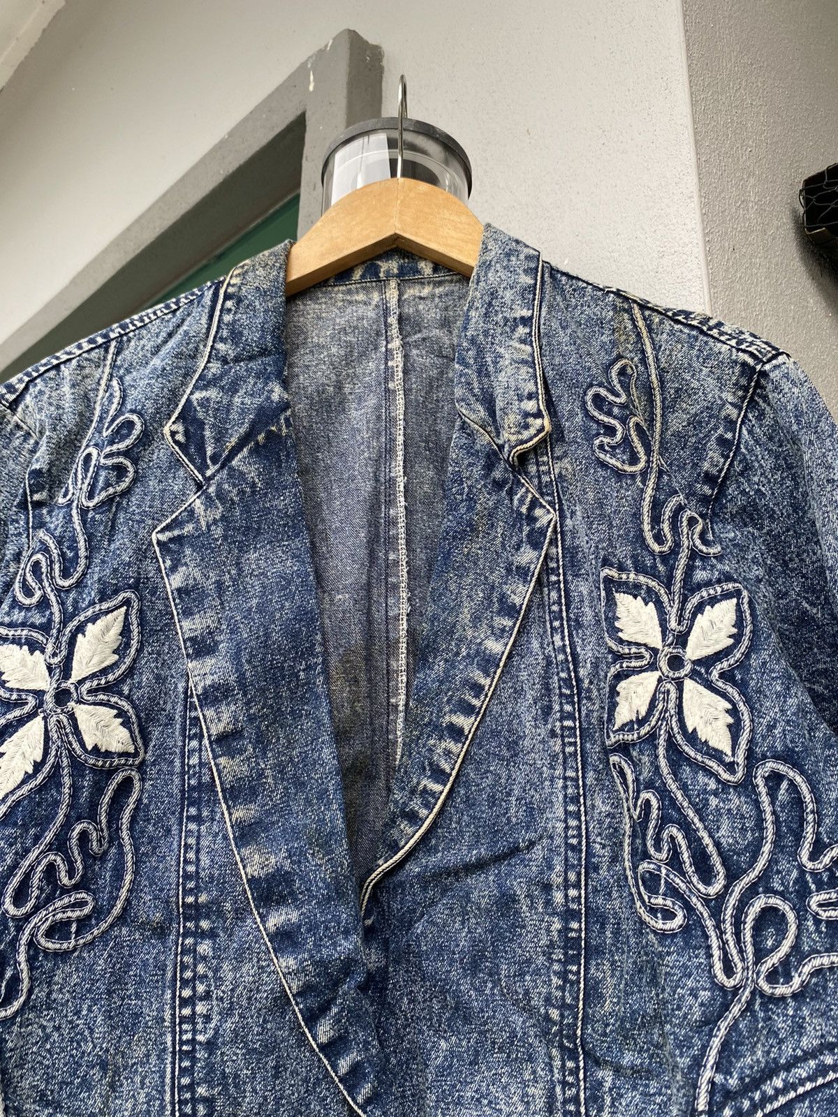 Japanese Brand × Vintage Japanese Style Denim Cardigan Size US M / EU 48-50 / 2 - 2 Thumbnail