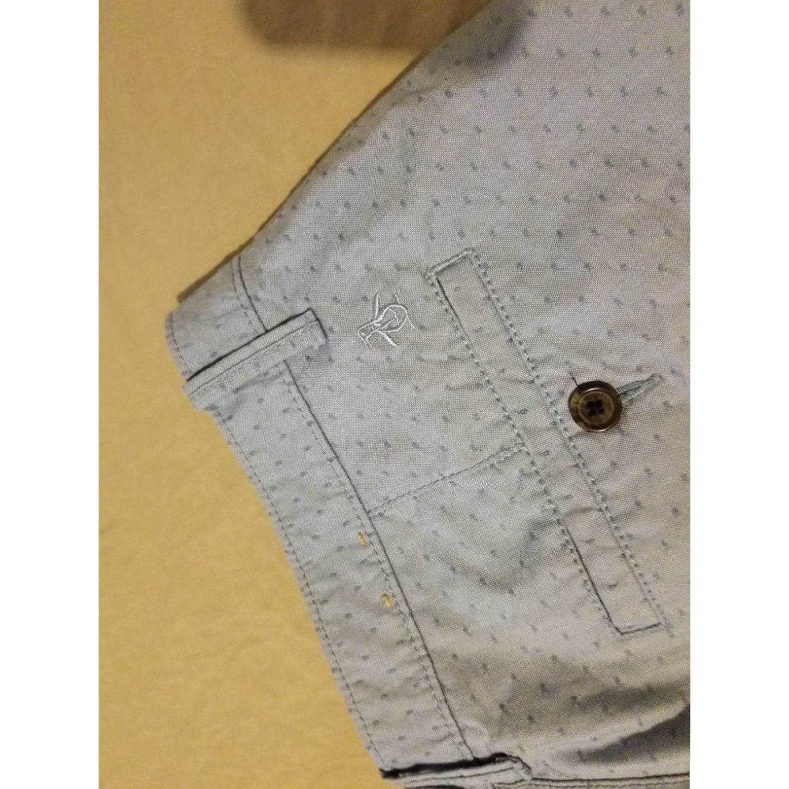 Vintage Penguin Shorts Khaki Blue Cotton Chino 30 32 Mens 30 Regular Size Mens Blue Chino Shorts Size US 30 / EU 46 - 2 Thumbnail