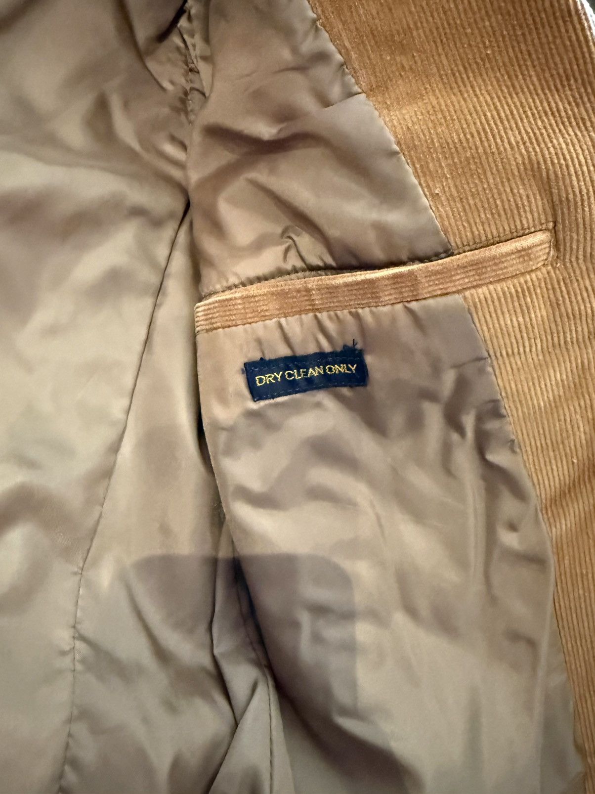 Other Vintage Beige Corduroy Blazer Size 36R - 7 Thumbnail