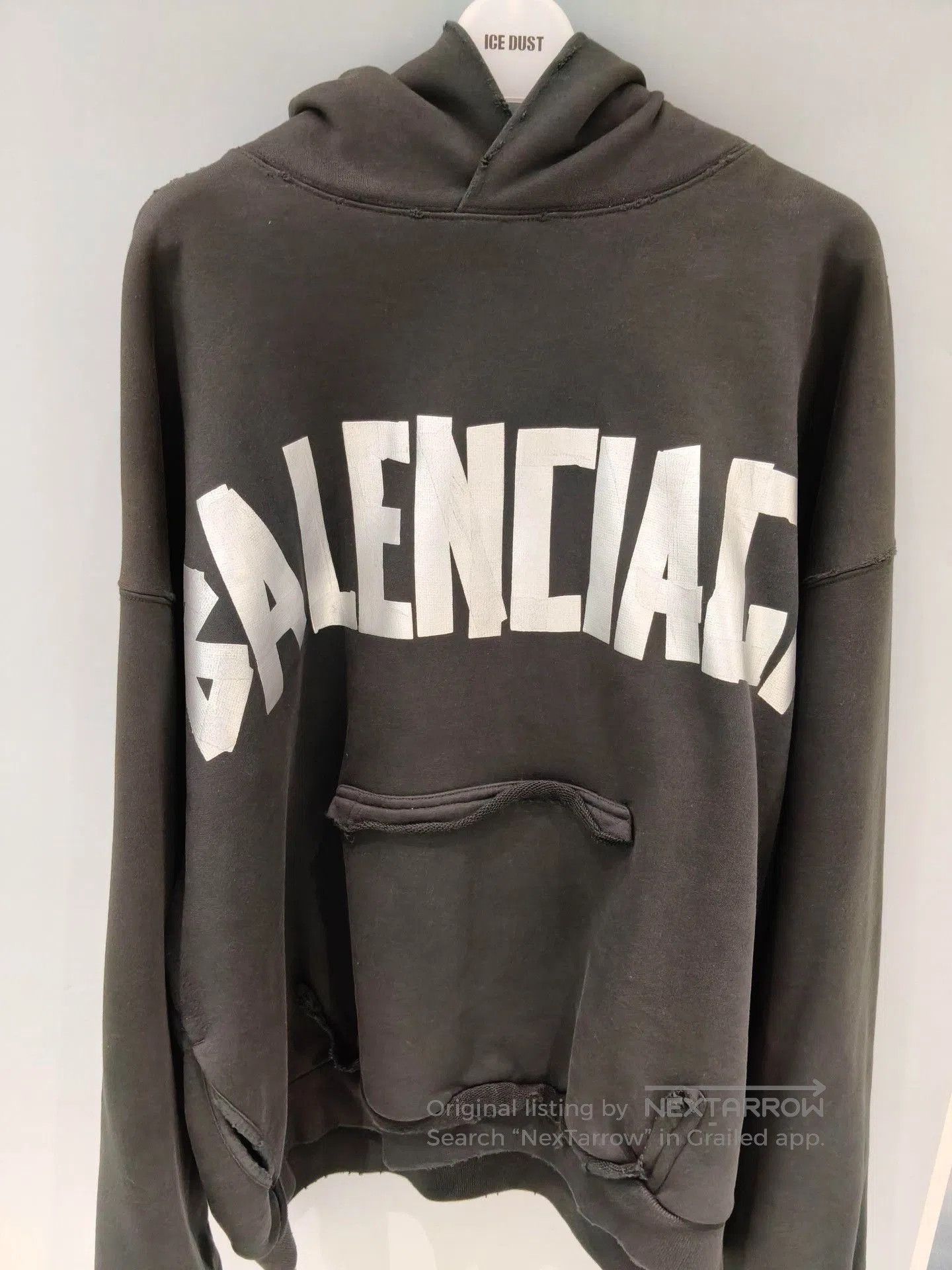 Balenciaga Balenciaga Logo Hooded Sweatshirt. Size US L / EU 52-54 / 3 - 3 Thumbnail