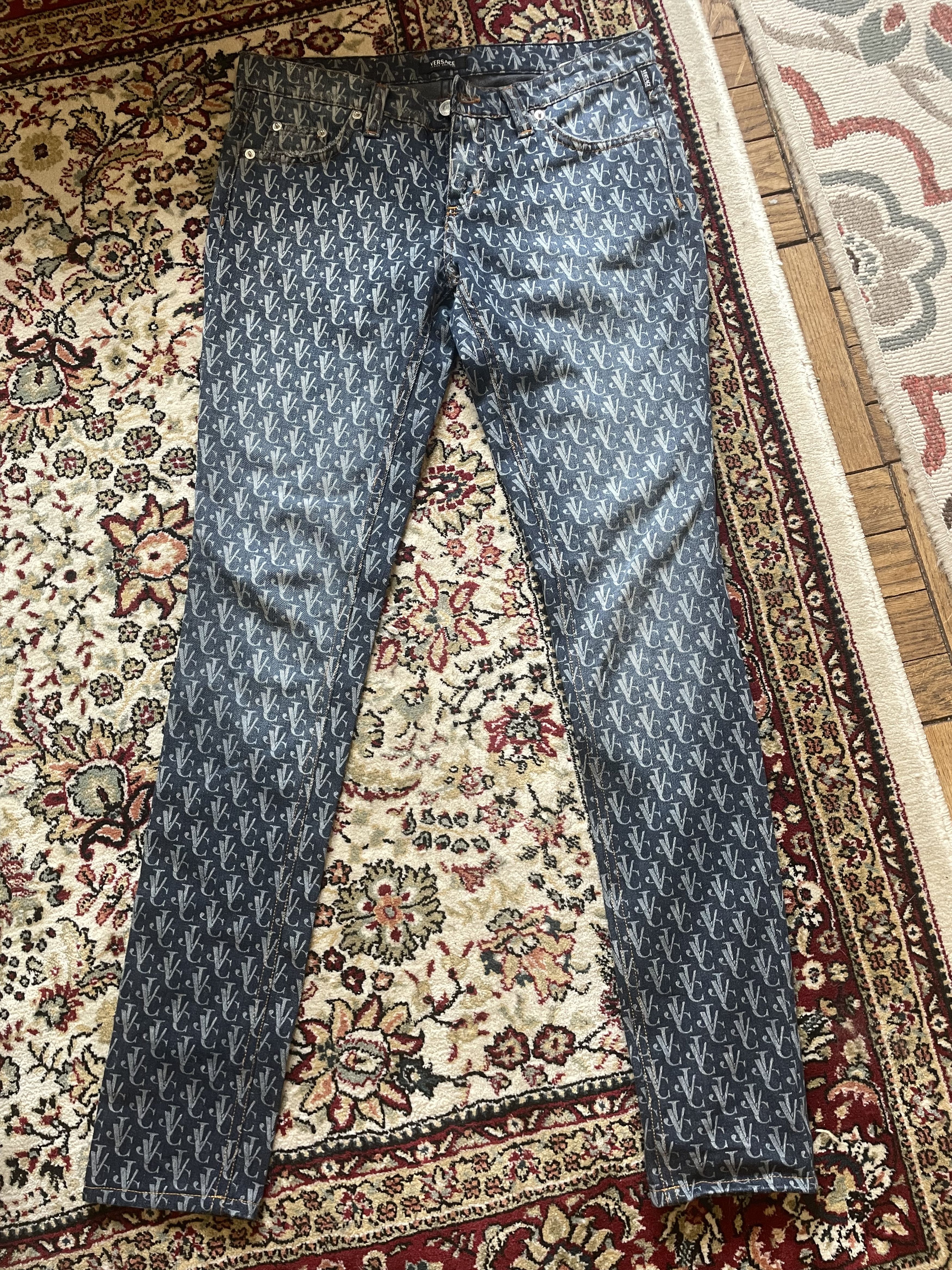 Versace Jeans Couture Versace Jeans Couture Printed Skinny Jeans Size 27" / US 4 / IT 40 - 6 Thumbnail
