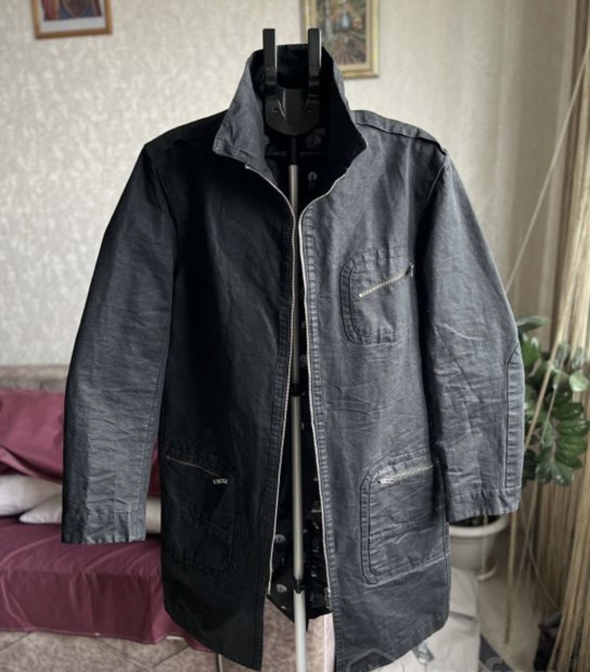 Givenchy Givenchy Waxed Coat Cloak Vintage Size US L / EU 52-54 / 3 - 1 Thumbnail