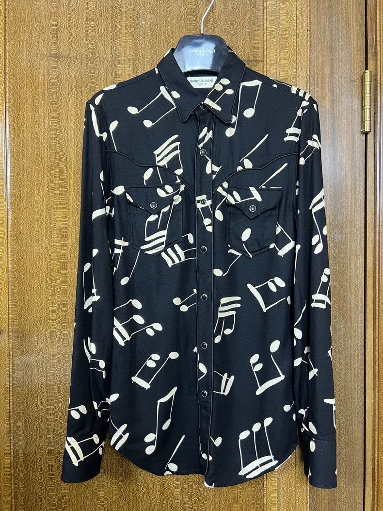 Saint Laurent Paris Saint Laurent Paris 16fw Palace Note Shirt-2506 Size US S / EU 44-46 / 1 - 1 Thumbnail