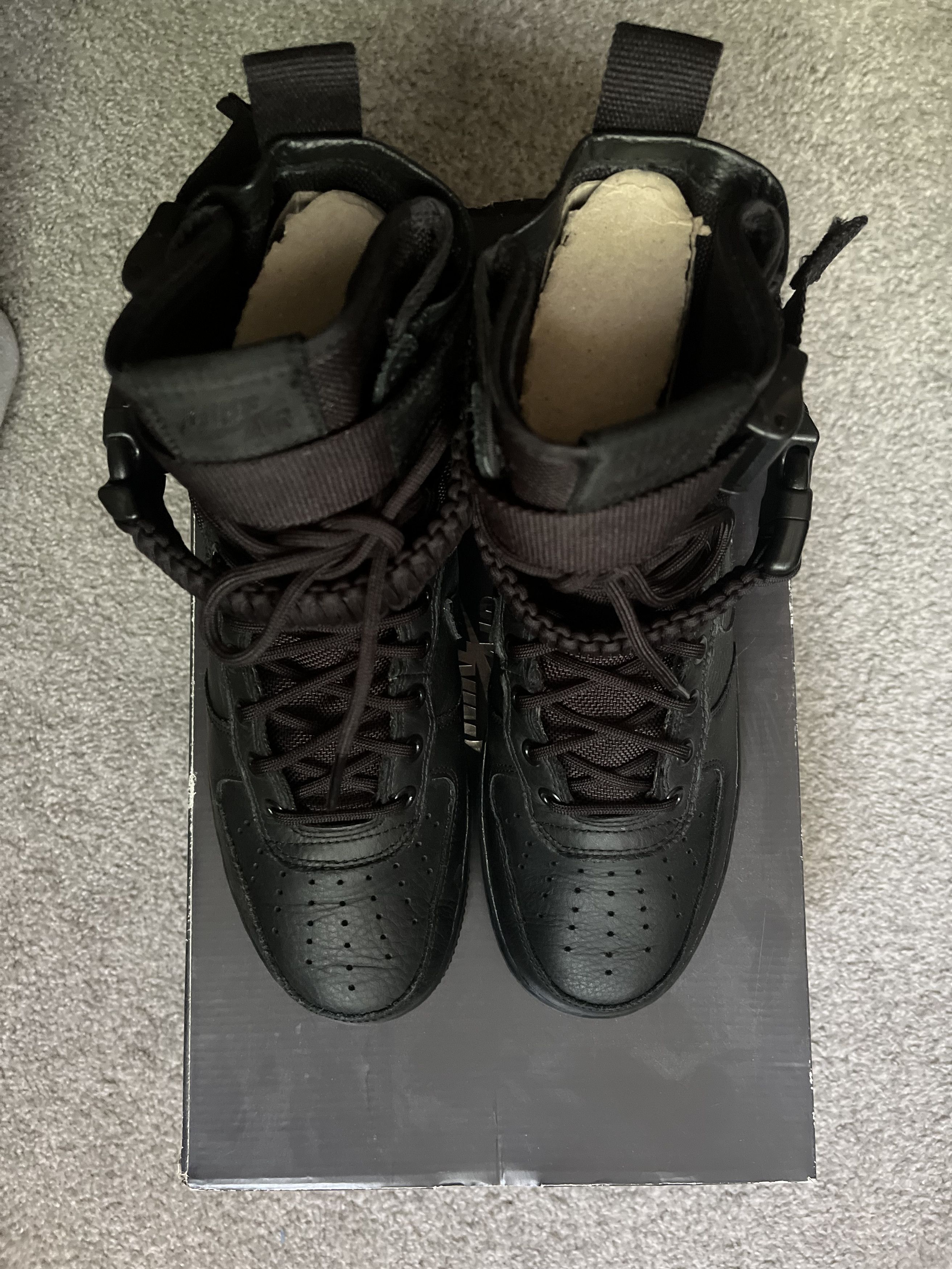 Nike Nike SF Air Force 1 Triple Black Size US 8 / EU 41 - 3 Thumbnail