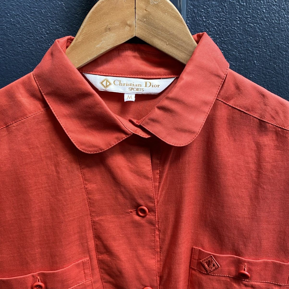 Dior Christian Dior Soft Orange Long Sleeve Shirt Size M / US 6-8 / IT 42-44 - 20 Thumbnail