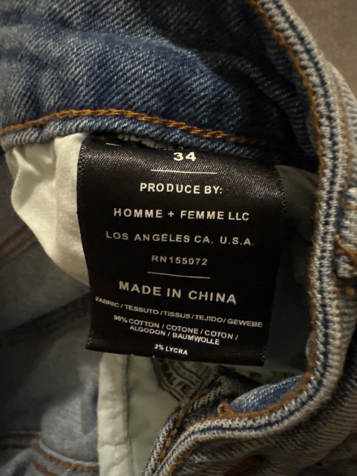 Homme + Femme La Homme Femme Varsity Patch Skinny Jeans Size US 34 / EU 50 - 6 Thumbnail