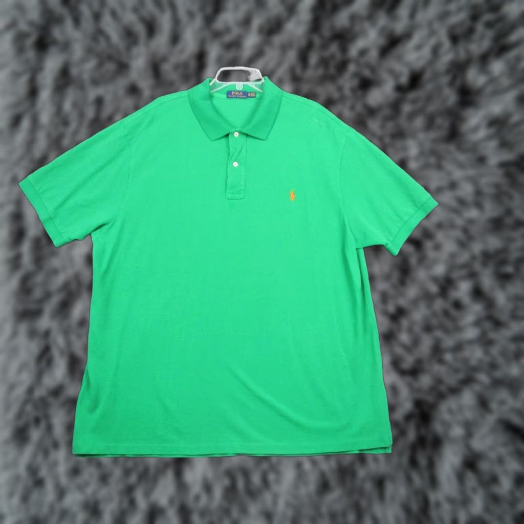 Polo Ralph Lauren Polo Ralph Lauren Polo Shirt Mens 3XB Green Big & Tall Short Sleeve Polo Shirt Mens Green 3XB Large? Size US XXL / EU 58 / 5 - 1 Thumbnail